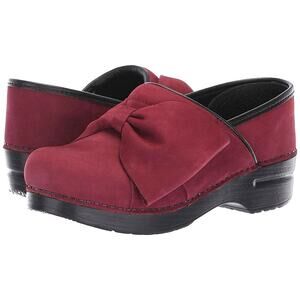 DANSKO Professional Suede Bow Clogs Sz 42 /  Nurse RN Safety Workwear Hospital